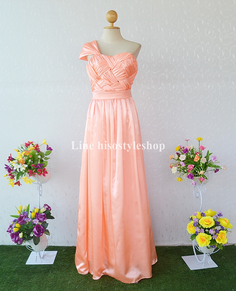 พร้อมส่ง Size L ชุดราตรียาว ผ้าซาติน ซิปหลัง รุ่นนี้สามารถใส่ได้ถึง 7 แบบเลยค่ะ