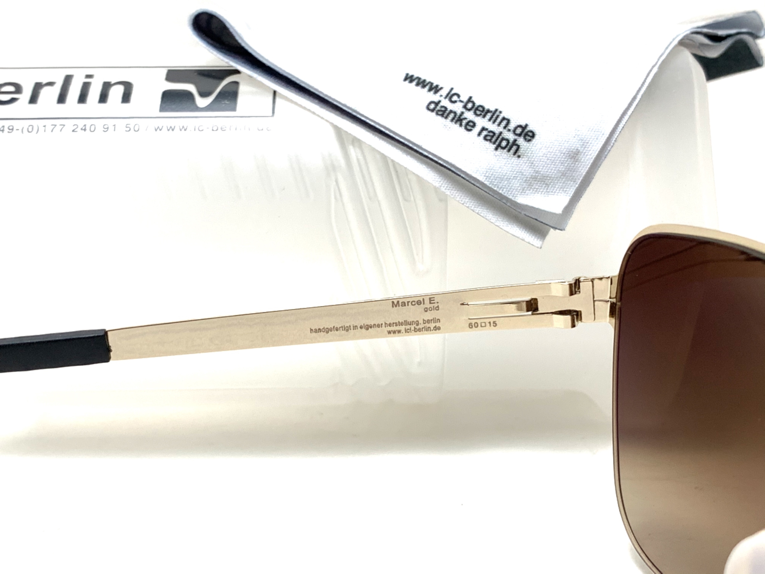 แว่นกันแดด ic berlin Marcel E.gold 60-15 <ชาเฟด>