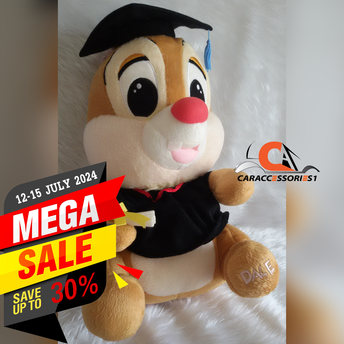 ตุ๊กตาเดลรับปริญญา Chip'n Dale 12 นิ้ว ลิขสิทธิ์แท้ราคาพิเศษ New arrival!