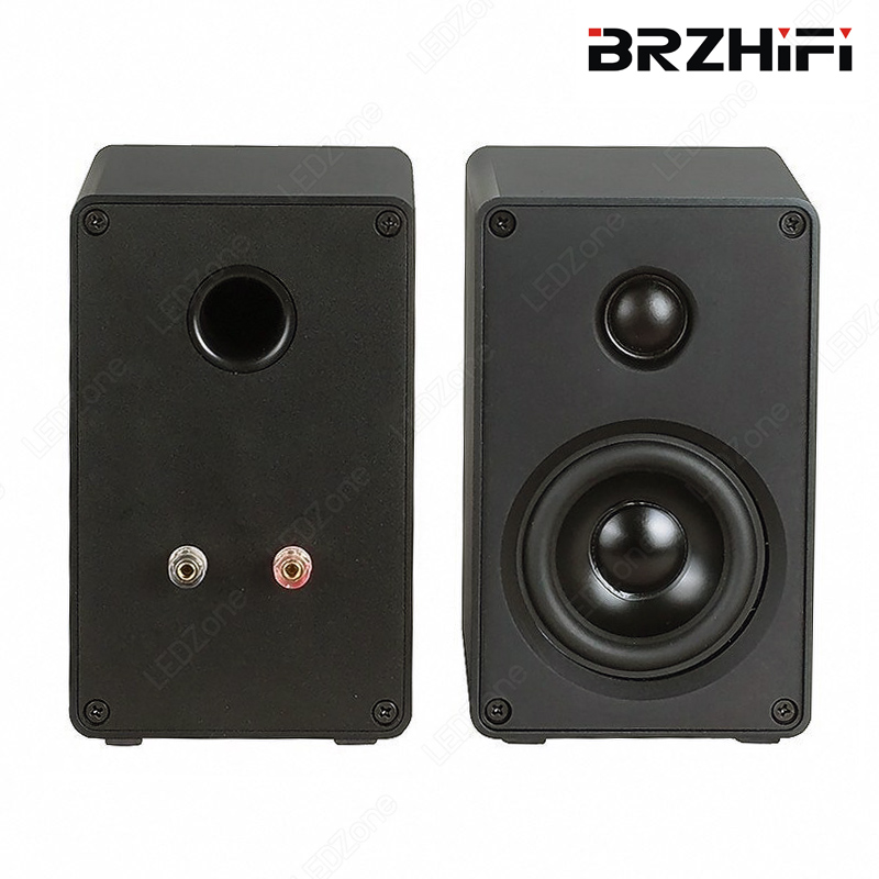BRZHiFi Art ONE ลำโพงตู้อะลูมิเนียมสีเงิน ดอก 3 นิ้ว 40W 4Ω Passive Speaker +วงจร Crossover แยกย่านเสียง BRZHiFi Art 1