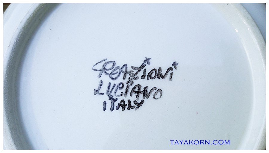 จานรองแก้วกาแฟสะสม แบบC1 Creazioni Luciano made in Italy