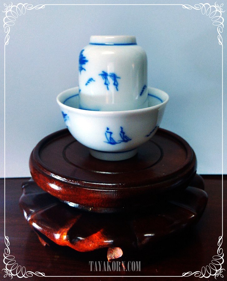 ชุดถ้วยชาแบบดมดื่ม ลายสวรรค์แห่งเจียงหนาน ๋Heaven Jiang Nan Tea cup set