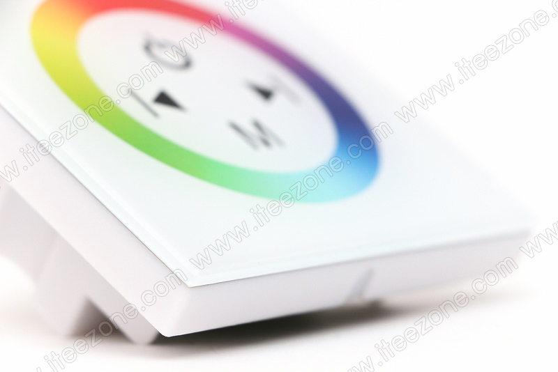 RGB controller 12A แบบ Glass Panel หน้าปัดสีขาว มีเสียงตอนสัมผัสควบคุม