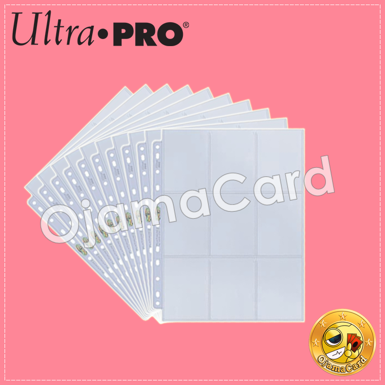 Ultra•Pro 9-Pocket Platinum Topload Page for Standard Size Cards (10 Sheets)「ไส้แฟ้ม 9 ช่อง สำหรับใส่การ์ด สะสมการ์ด」