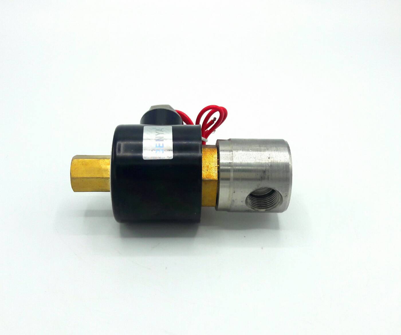 โซลินอยด์วาล์ว วาล์วไฟฟ้า วาวล์น้ำ วาล์วลม วาล์วสแตนเลส N/O(ปกติเปิด) 220V AC 1/4"