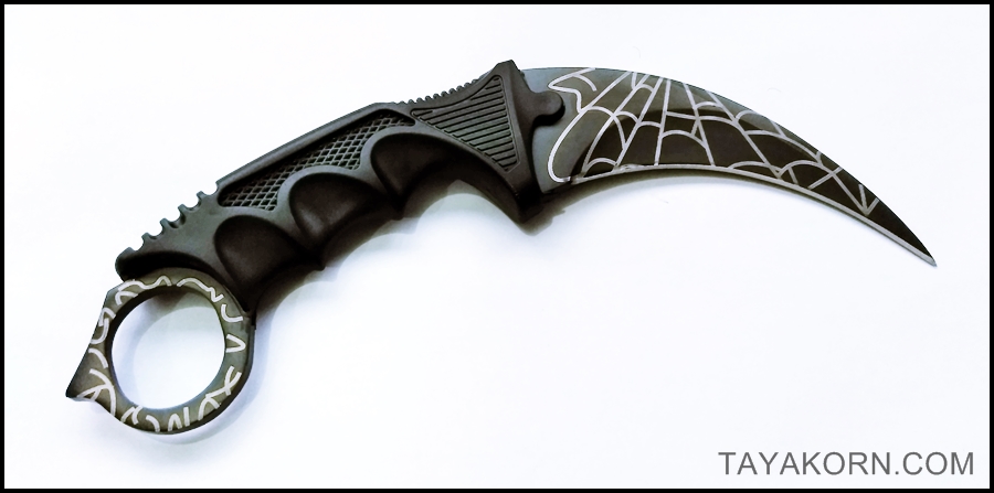 มีดคารัมบิตแบล็คสไปเดอร์ Black Spyder Karambit Knife