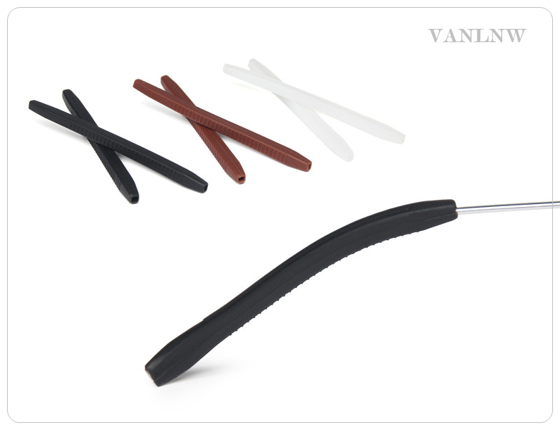 ซิลิโคนสวมขาแว่นกันลื่น Silicone Temple ปลอกซิลิโคนสวมขาแว่น แบบรูทะรุ ป้องกันแว่นตก แว่นไหล เจ็บหู (แพ็ค 1คู่)