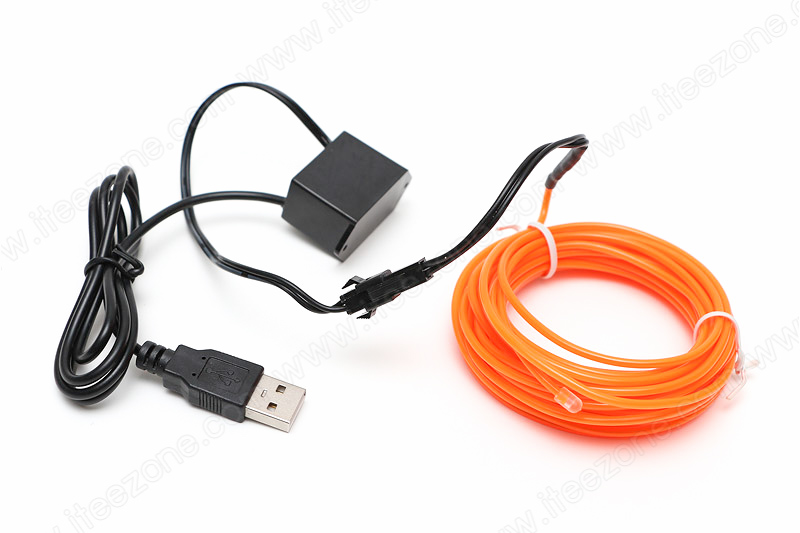 EL Wire USB Adapter - ตัวแปลงใช้ไฟ EL Wire กับ USB - เสียบในรถยนต์ คอมพิวเตอร์ได้