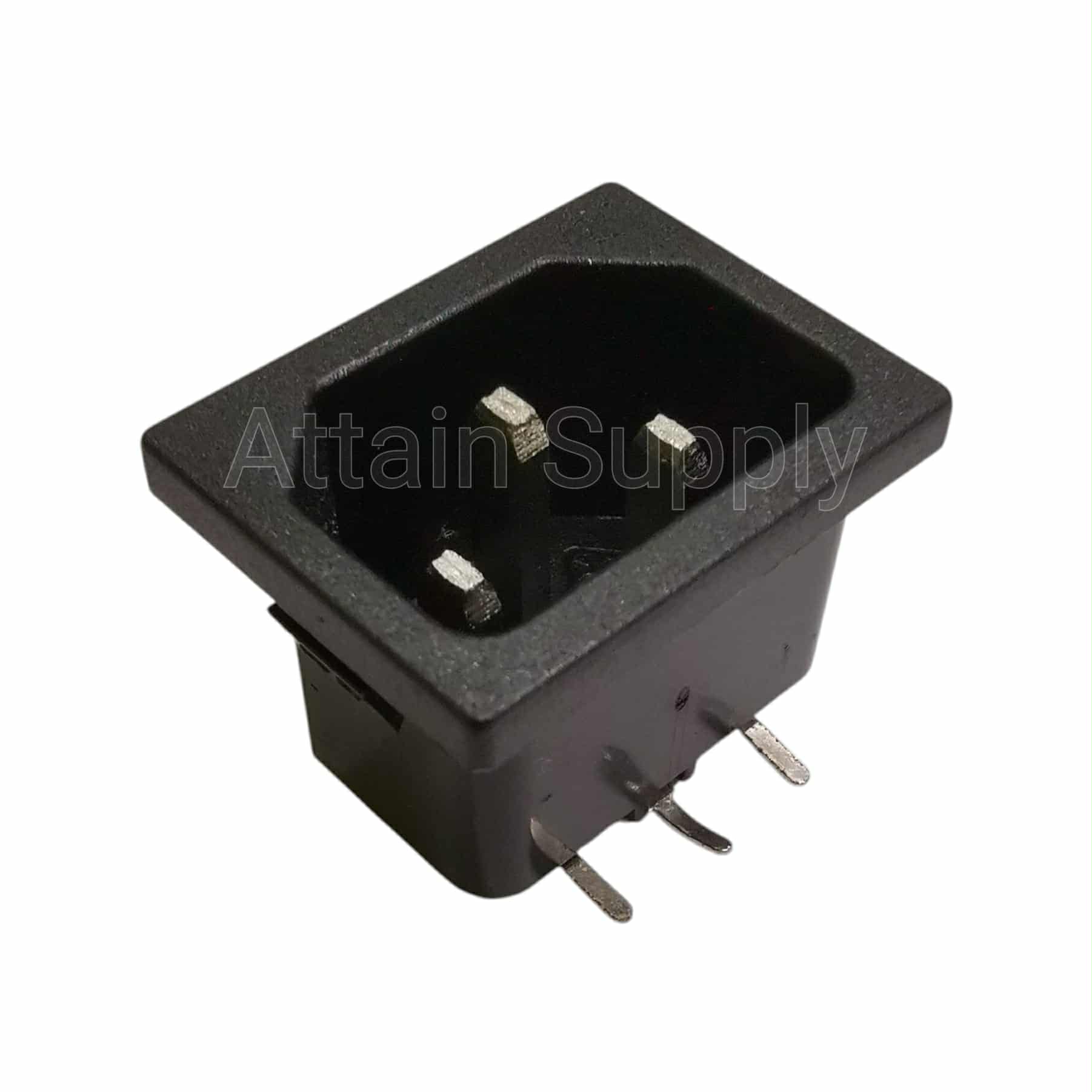 เต้ารับAC-3ผู้ ขาข้าง ติดแท่น ขอบริมล็อค