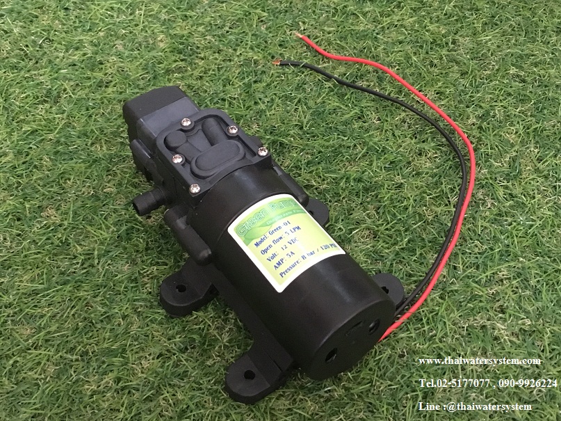 ปั๊มน้ำ DC24 โวลต์ GREEN-04 8 บาร์ ( GREEN PUMP )