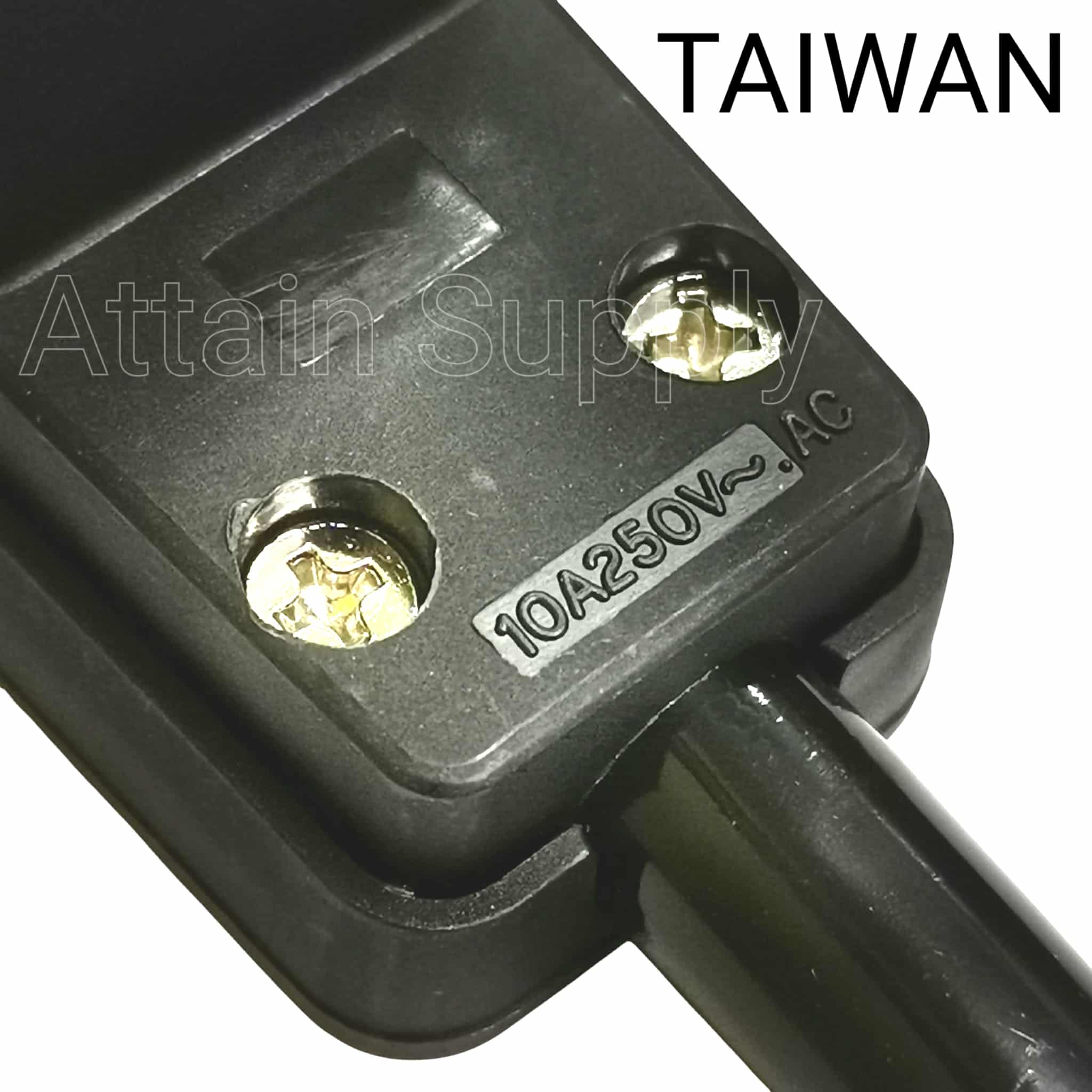 ปลั๊กคอม 3ขา ตัวเมีย-แบบต่อสาย/รุ่นงอ TAIWAN