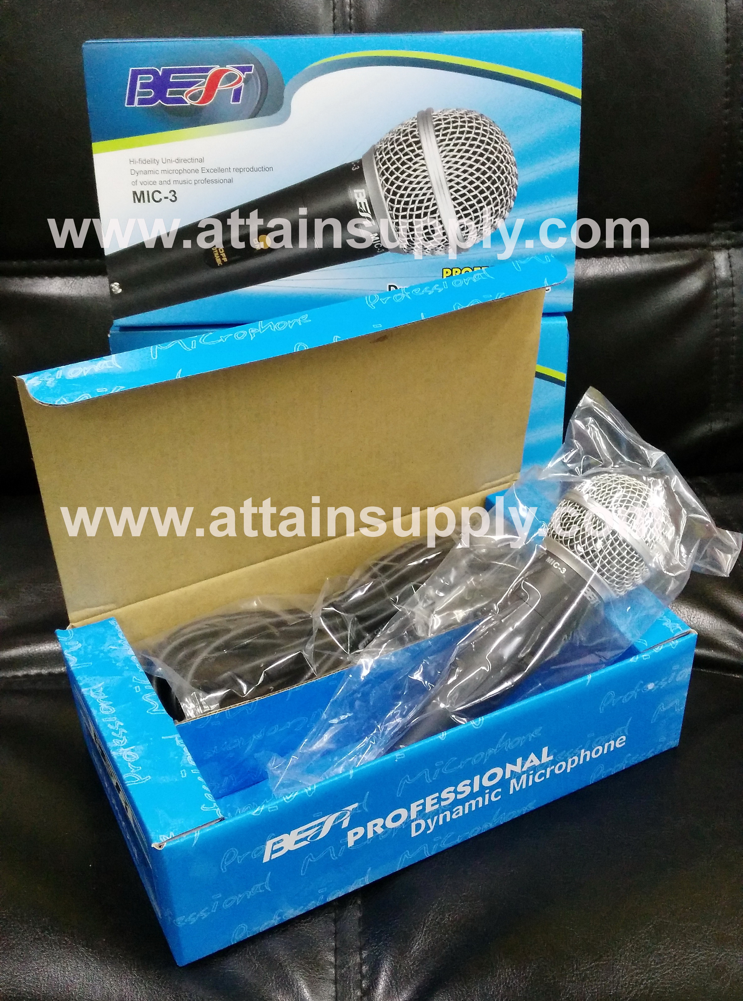 ไมโครโฟนพร้อมสาย BEST-MIC3