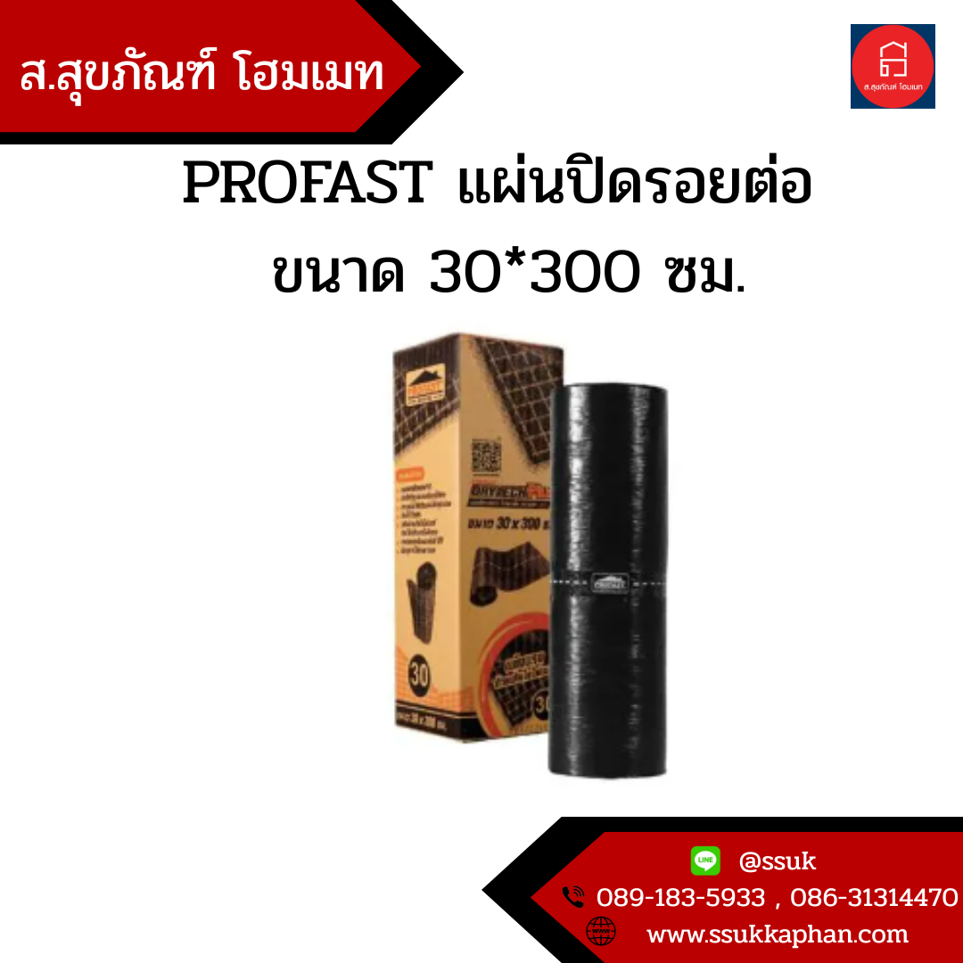 PROFAST แผ่นปิดรอยต่อ ขนาด 30*300 ซม.