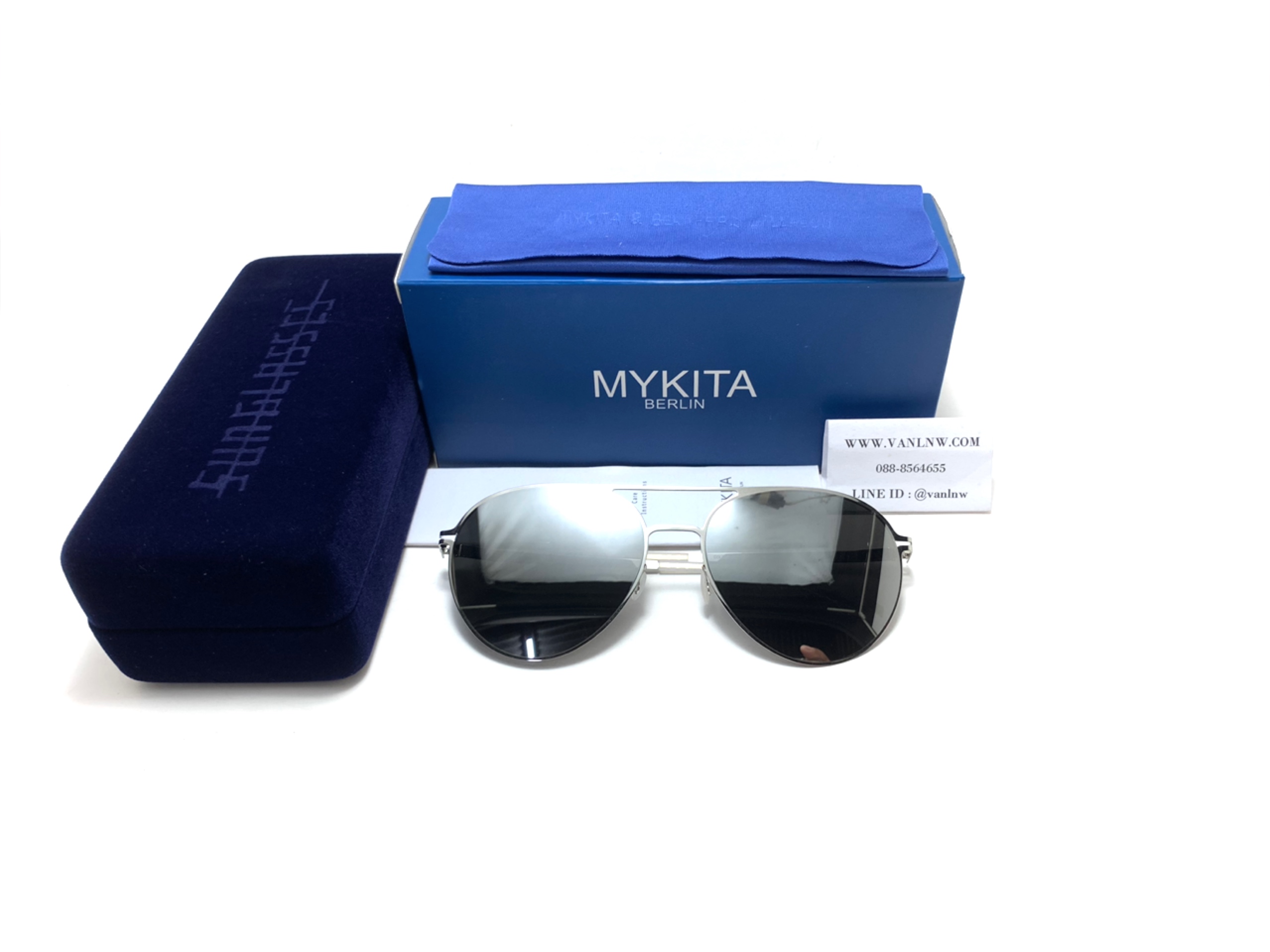 แว่นกันแดด MYKITA JOLAN COL.002 57-18 140 <ปรอทเงิน>