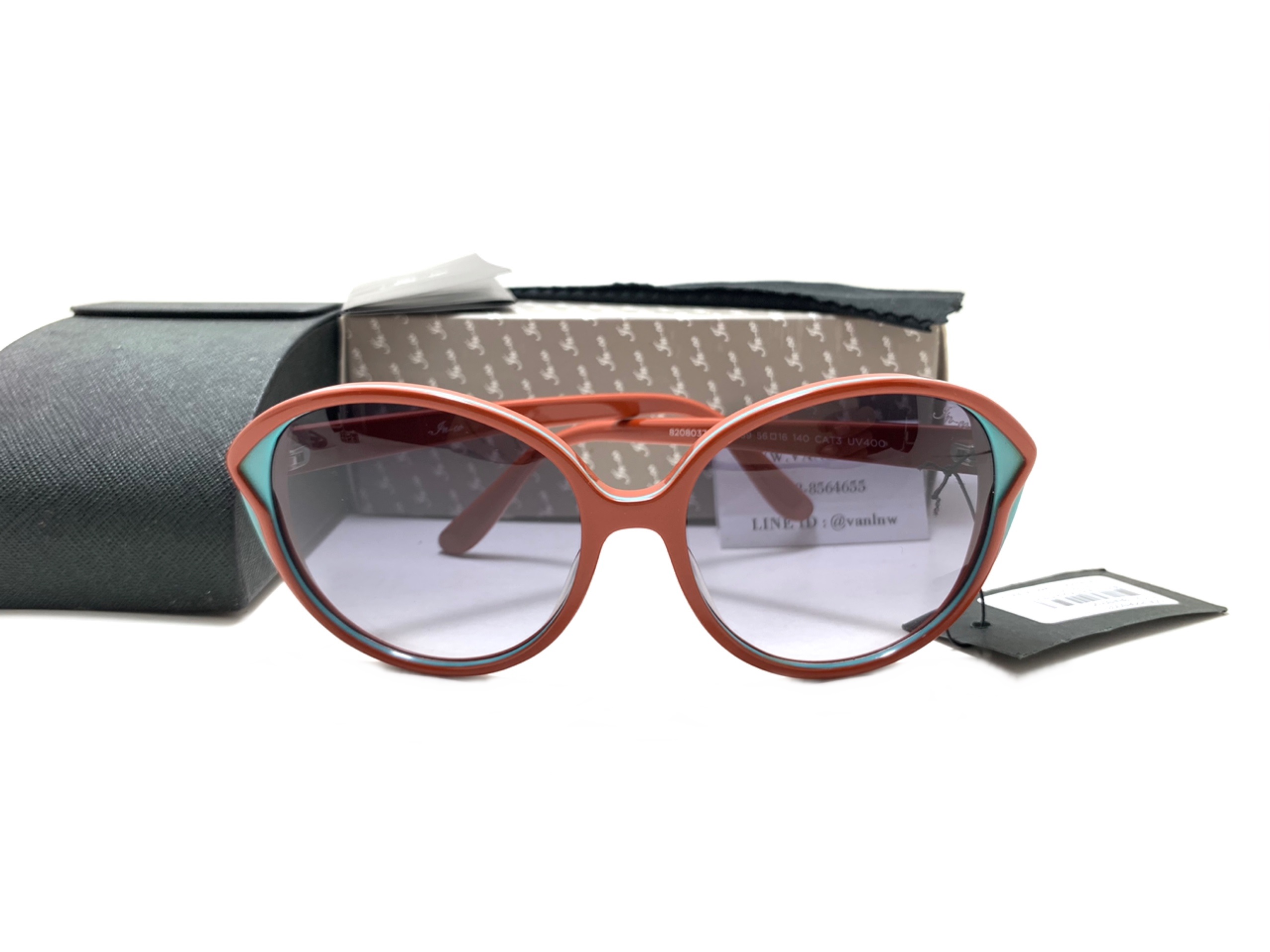 แว่นกันแดดผู้หญิง FN-CO 8208037 AC-CR39 56-16 140 CAT3 <ส้ม>