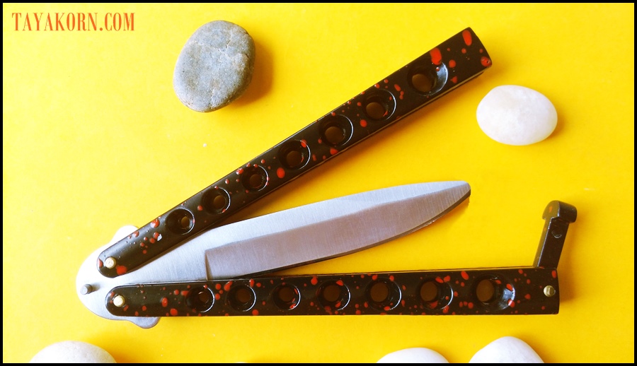 มีดซ้อมควง บาลิซองชินจุกุนีโม Shinjuku Nemo Balisong Trainer Knife TKBS-SN1TR