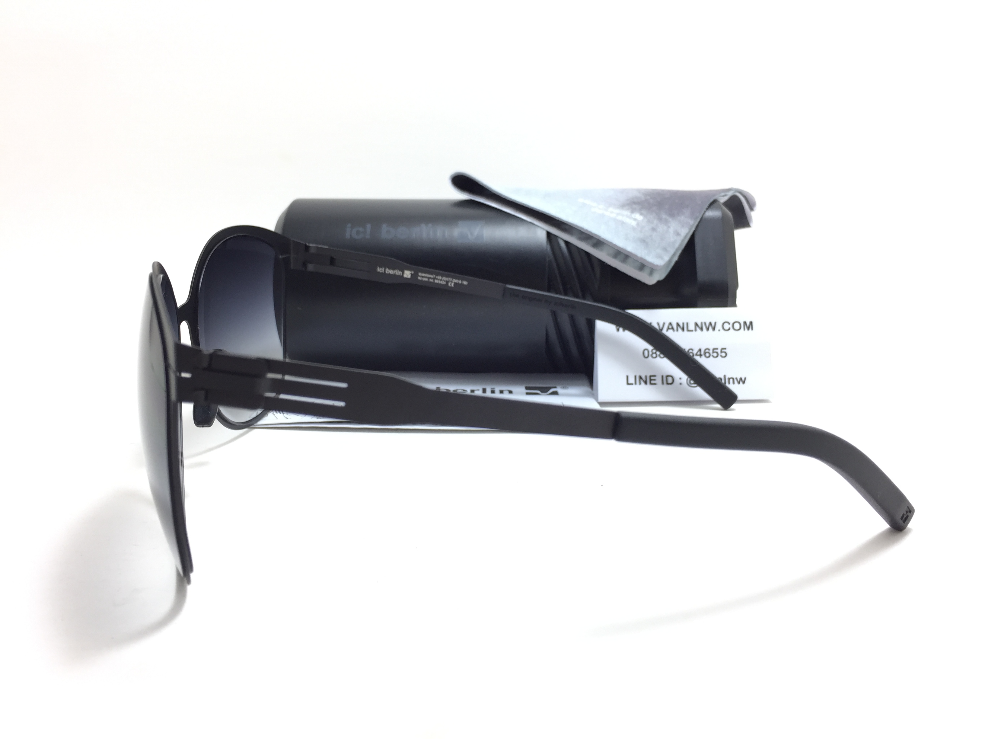 แว่นกันแดด ic berlin model craauante black 61-18 <ดำ>