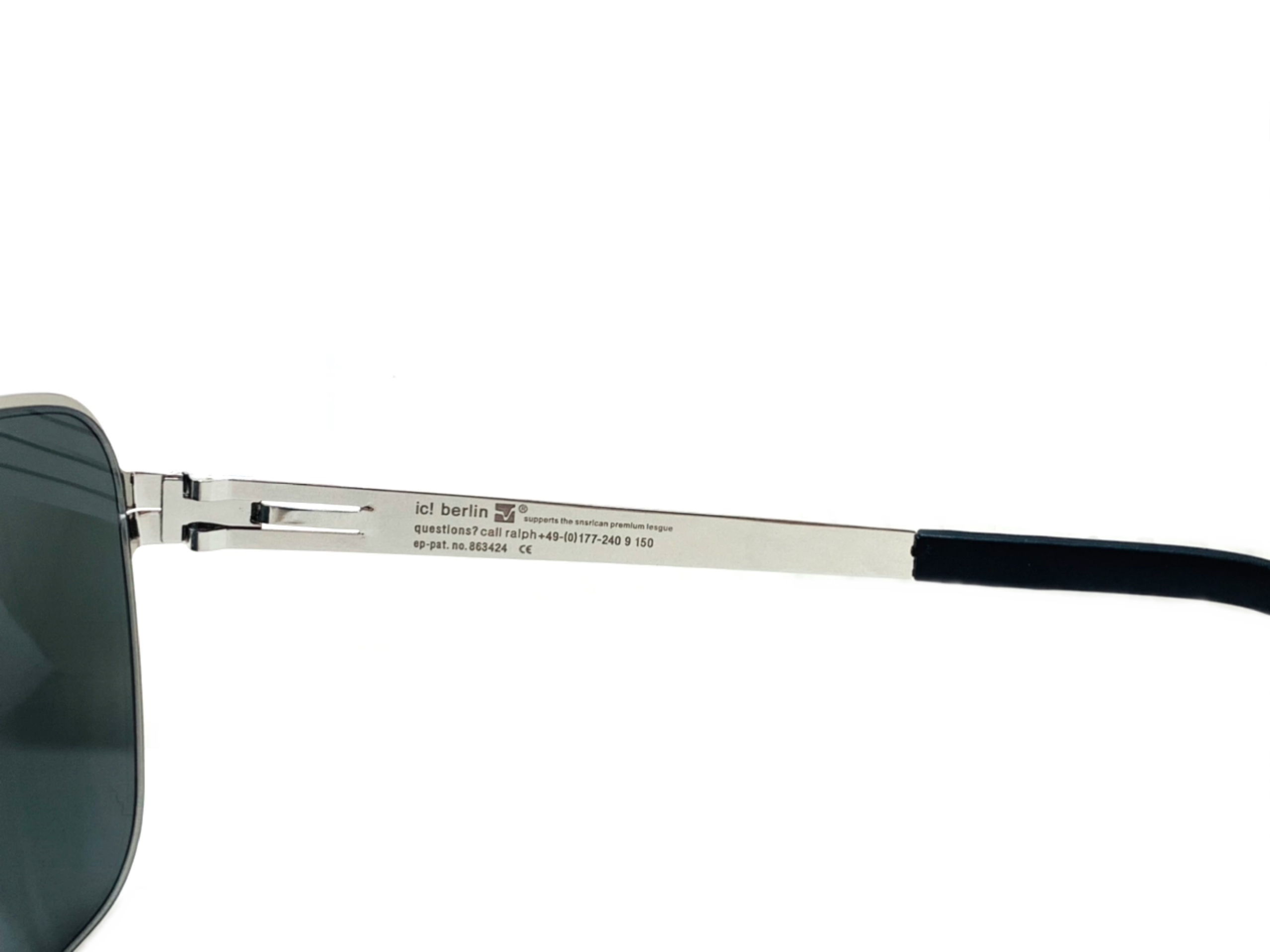 แว่นกันแดด ic berlin Marcel E.pearl 60-15 <ปรอทเงิน>