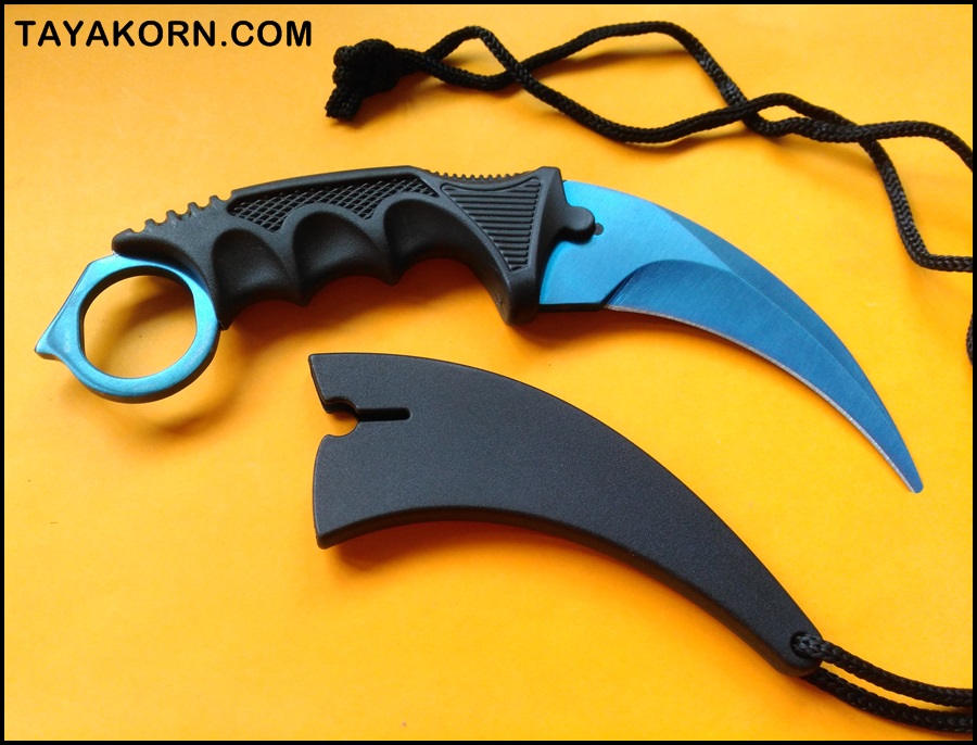 มีดซ้อมคารัมบิตบลูซีสตอร์มเทรนเนอร์ BLUE SEA STORM KARAMBIT TRAINER KNIFE