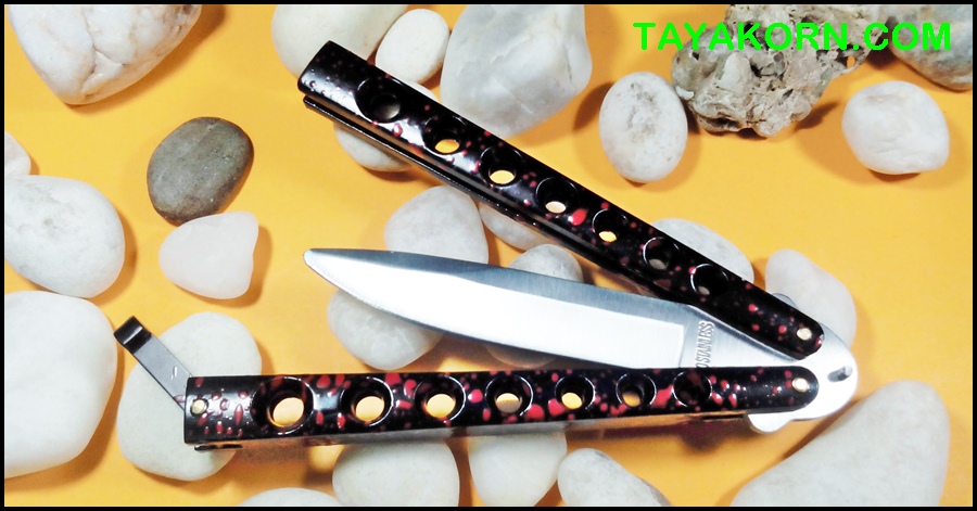 มีดซ้อมควง บาลิซองชินจุกุนีโม Shinjuku Nemo Balisong Trainer Knife TKBS-SN1TR