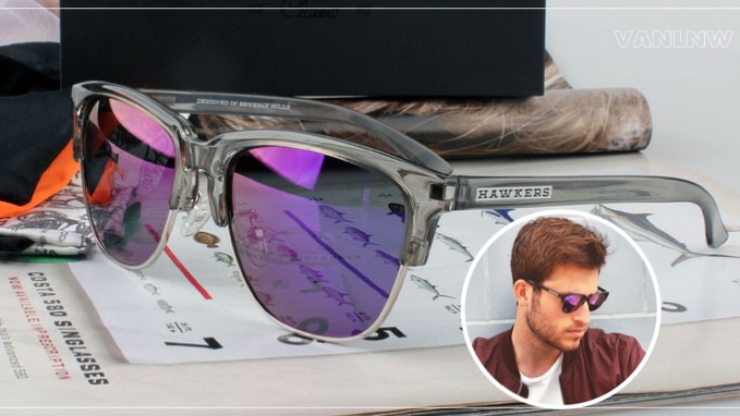 แว่นกันแดด HAWKERS CRYSTAL GREY JOKER CLASSIC <ปรอทม่วง>