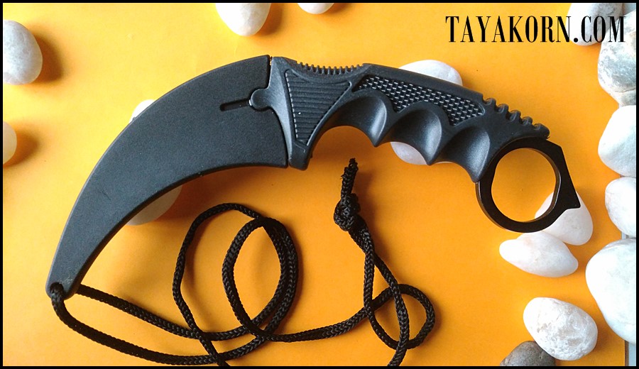 มีดซ้อมคารัมบิตพายุทะเลทราย Desert Storm Karambit Trainer Knife