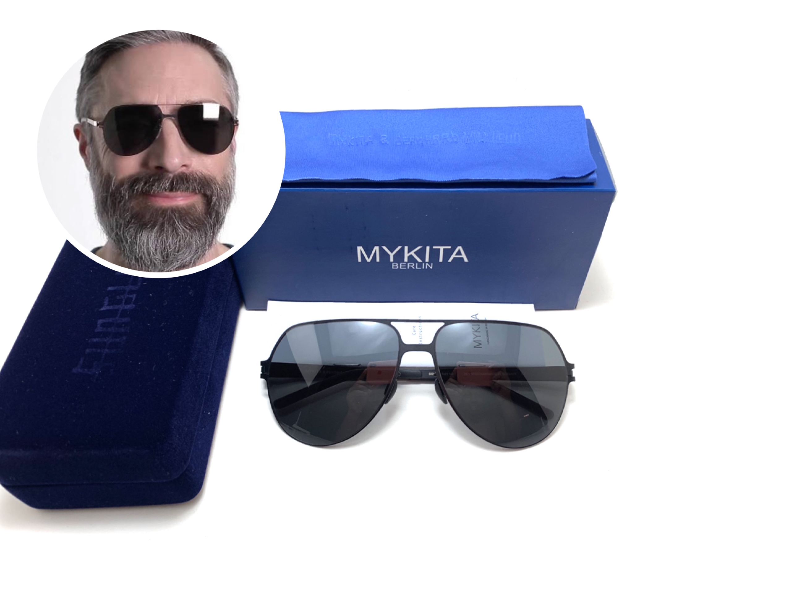 แว่นกันแดด MYKITA BEPPO COL.0003 Black 59-15 140 <ดำ>