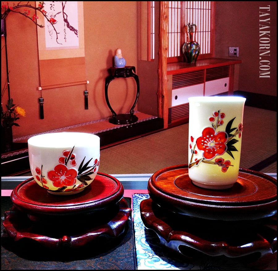 ชุดถ้วยชาแบบดมดื่ม ลายซากุระ Sakura Tea Cup set