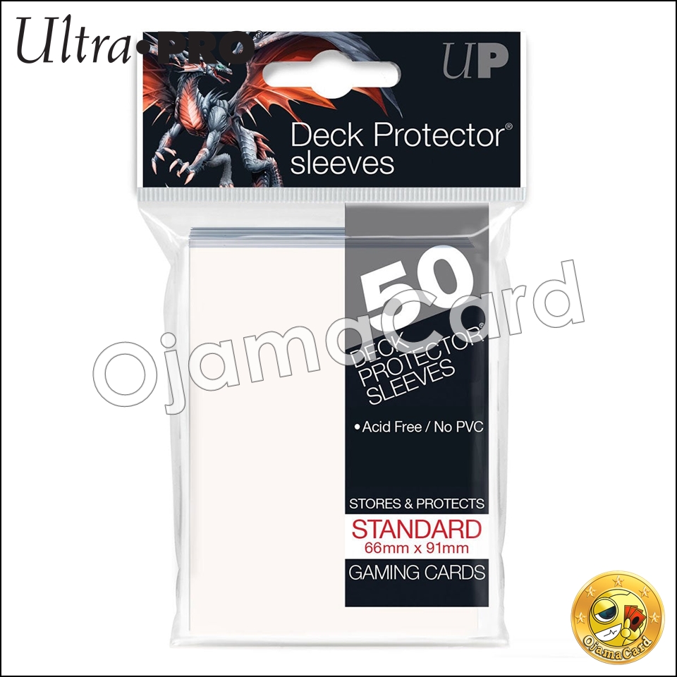 Ultra•Pro PRO-Gloss Standard Deck Protector Sleeves (50ct) — White