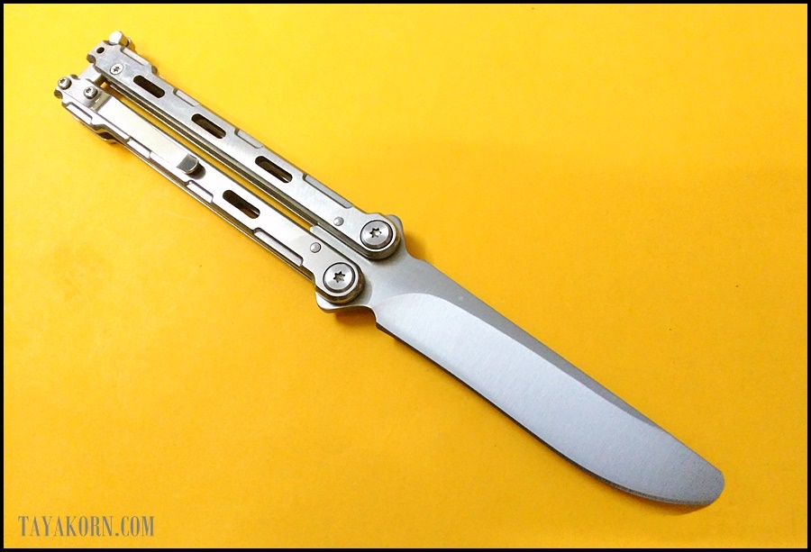 มีดซ้อมควง ไวท์มุรามะ White Murama Balisong Trainer Knife TKBS-WM778TR