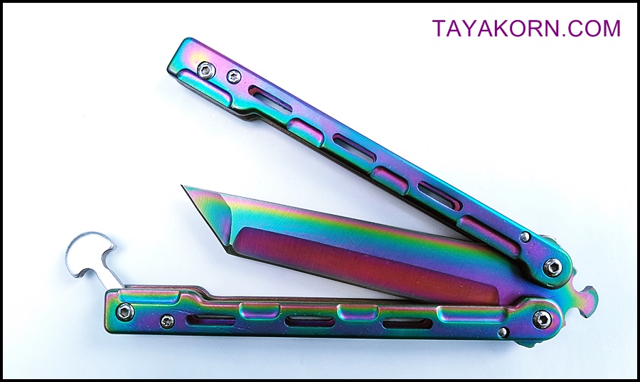 มีดควง เรนโบว์มาซามุ Rainbow Masamu Balisong Knife TKBS-RM8989