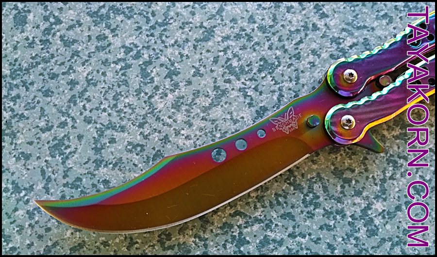 มีดควง อีเอสโก บาลิซอง ES GO Rainbow Balisong Knife TKBS-ES1