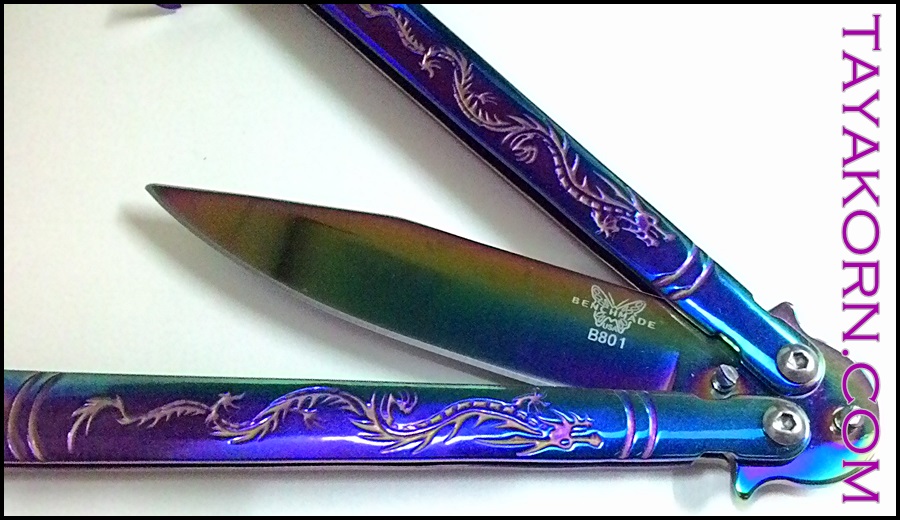 มีดควง บาลีซองเรนโบว์ดราก้อน Rainbow Dragon Balisong TKBS-DG7