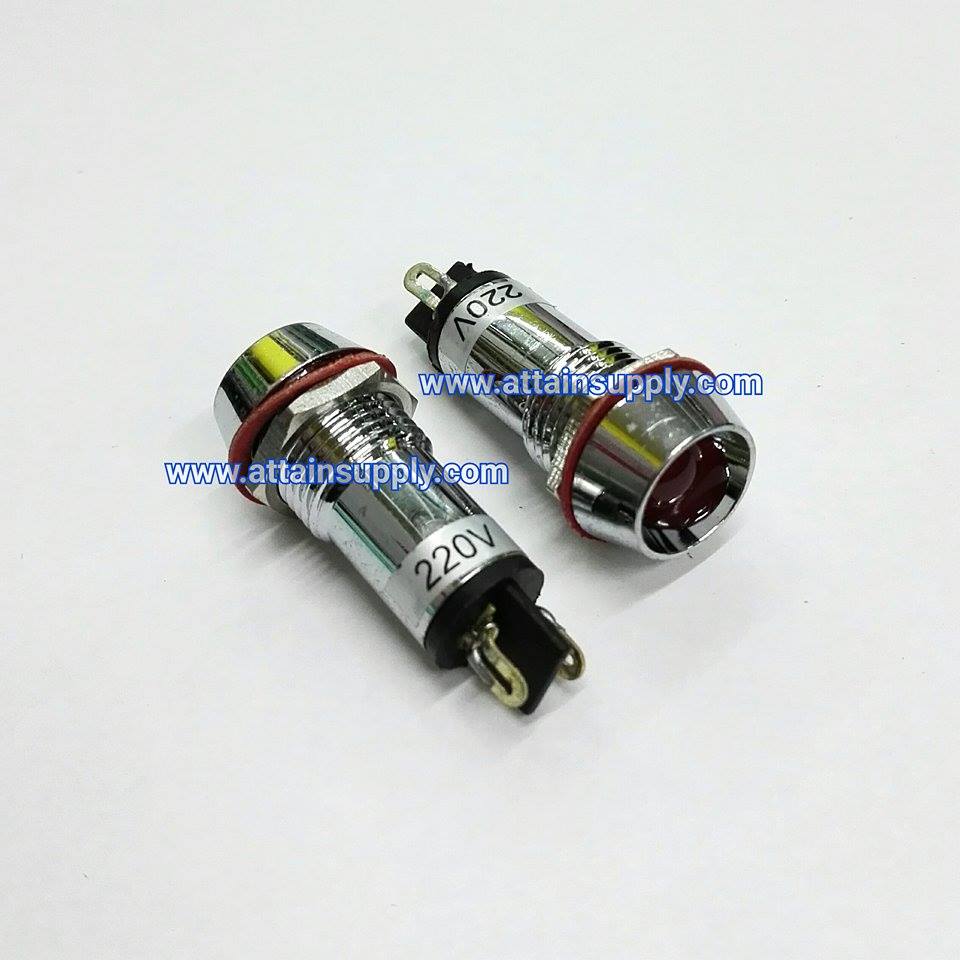 หลอดหน้าปัดLED-12MM./220V สีแดง