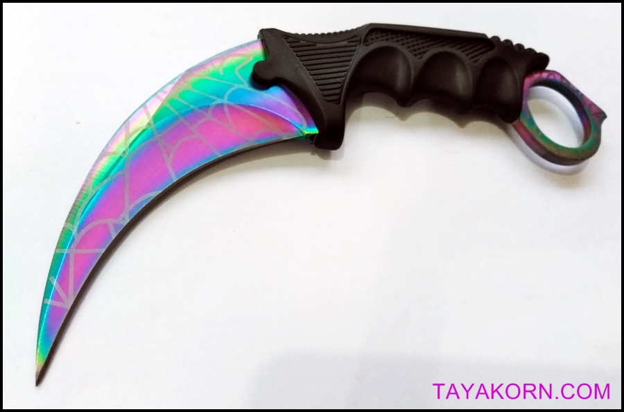 มีดคารัมบิต เรนโบว์สไปเดอร์ Rainbow Spyder Karambit Knife