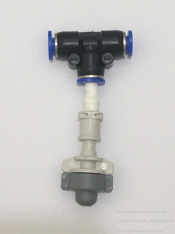 หัวพ่นหมอกเดี่ยวเนต้าฟิล์ม + ข้อต่อ 3 ทาง ( สีดำ )