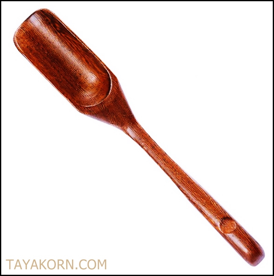 ช้อนตักชาแบบB Wooden Tea Spoon TypeB TKTA-S2