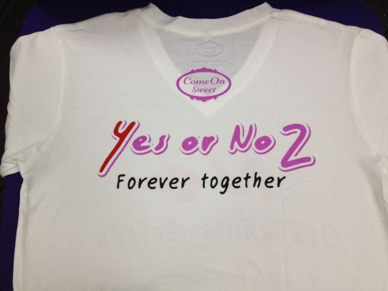 เสื้อ NO ไม่มีวันที่เราจะเลิกรักกัน ไซส์ XL