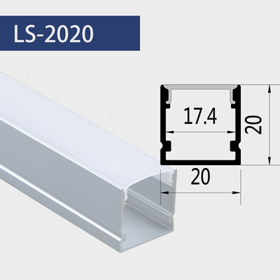 2020 ราง U ราคาต่อ 1 เส้น ยาว 1 เมตร รางอลูมิเนียม (Aluminium Profile) รางไฟ Aluminium Profile รางอลูมิเนียม ใช้กับไฟเส้น LED รางไฟเส้น rail led track โพรไฟล์