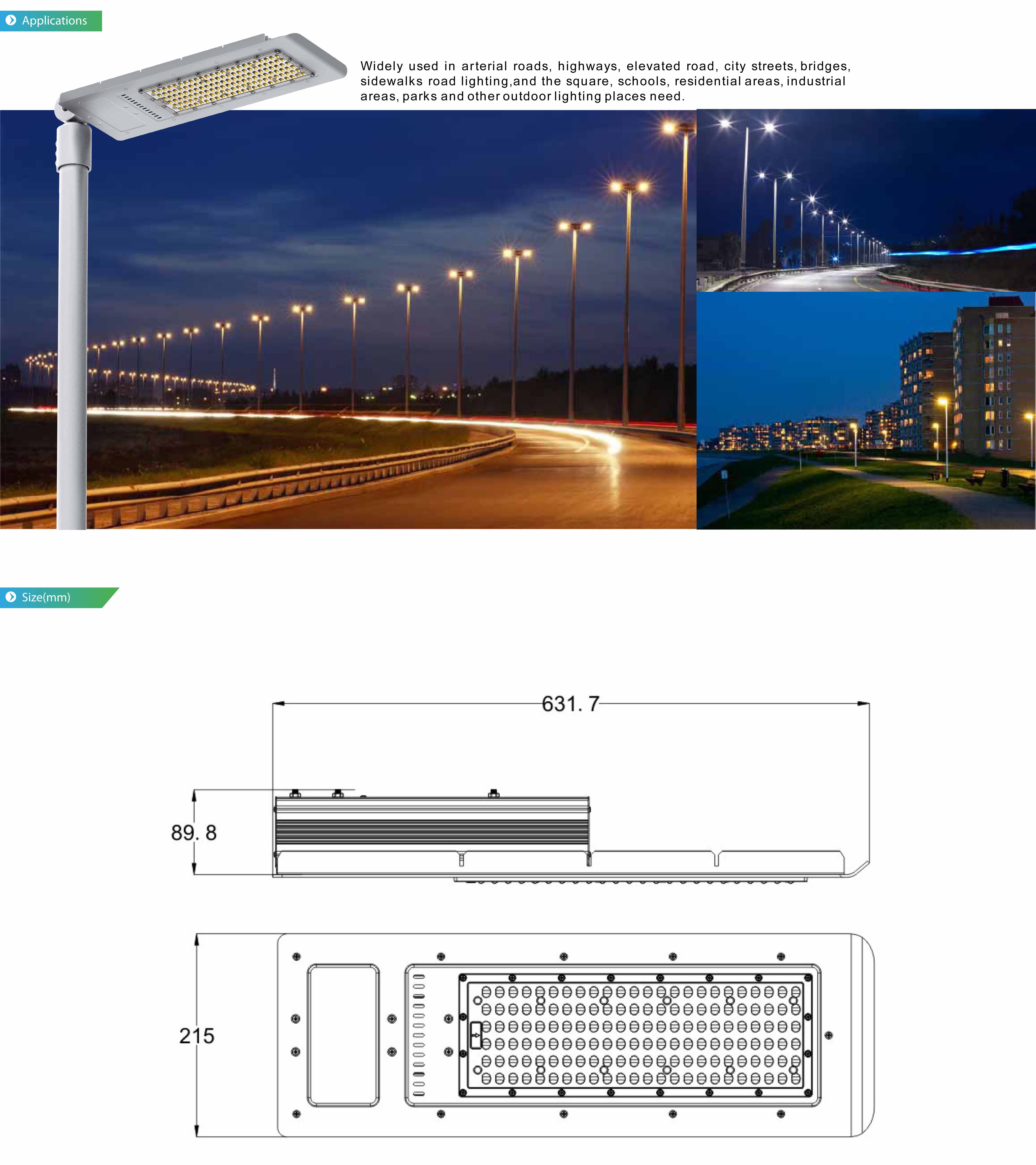 โคมไฟถนน LED Street Light 150W IP67