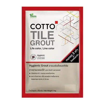 กาวยาแนว COTTO รุ่นยับยั้งแบคทีเรีย ขนาด 1 กก. สีโบน