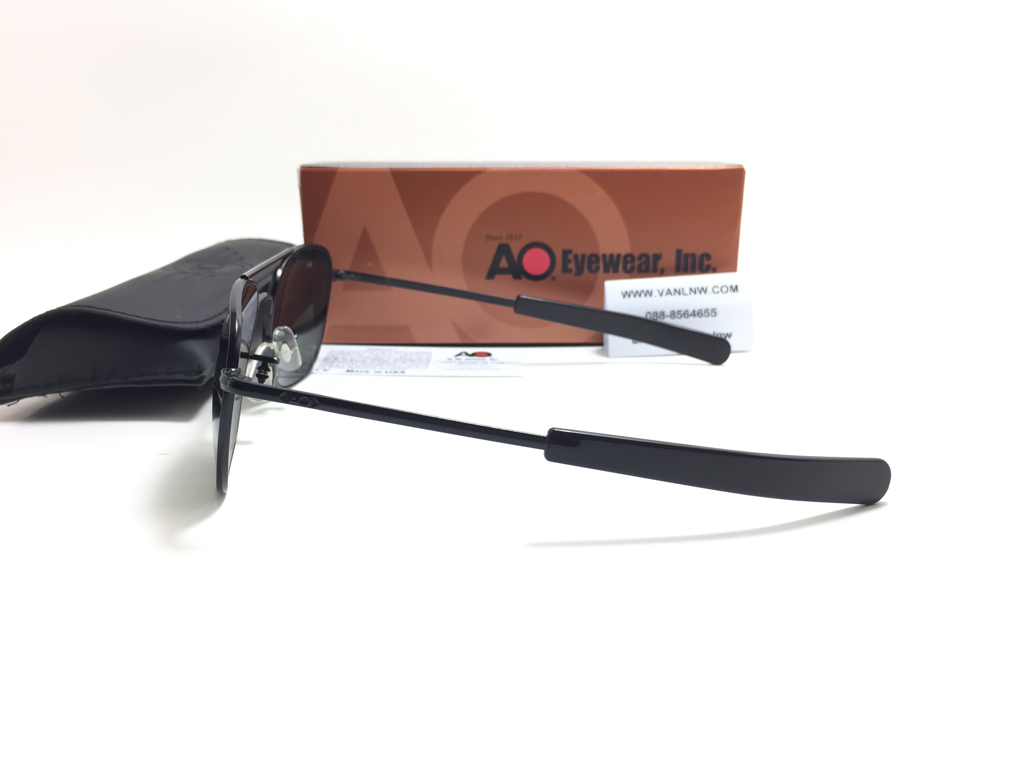 แว่นกันแดด Ao Original Pilot 55 -20 140 (usa) ดำ