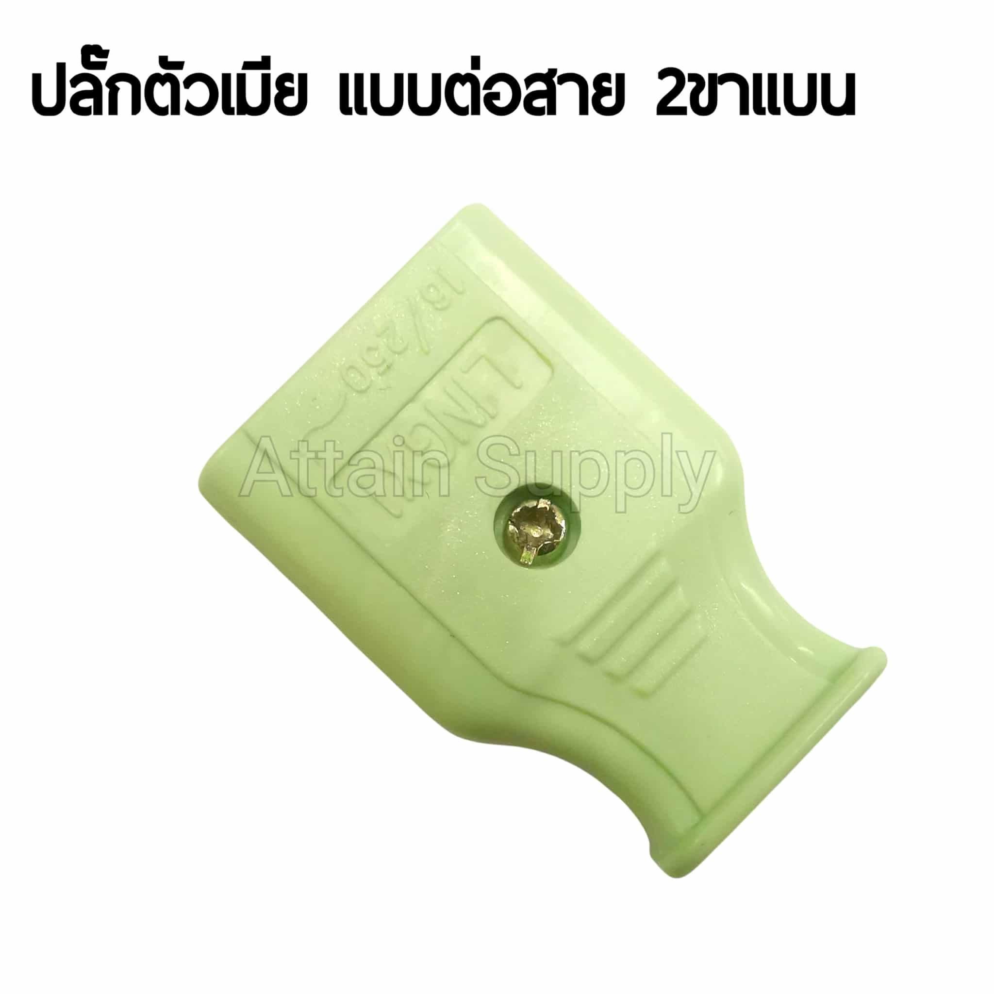 ปลั๊กตัวเมีย 2ขาแบน แบบต่อสาย