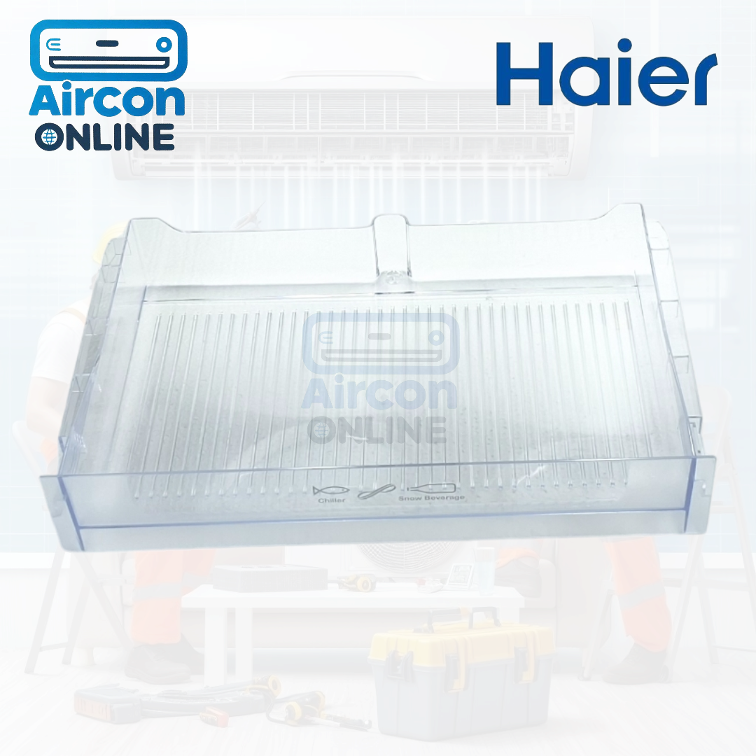 ถาดรองใต้ช่องฟรีส ตู้เย็น HAIER รหัส 0060255033BN ของแท้ ใหม่ มือ 1