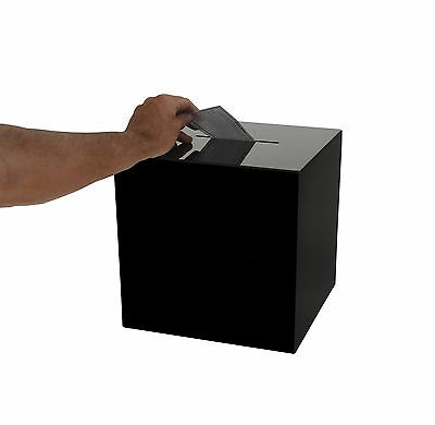 30cm.(12นิ้ว) กล่องรับบริจาค กล่องรับความคิดเห็น กล่องรับทิป [Tip Box | Donate Box | Suggestion Box] ผลิต(7-10)วัน 30x30x30 cm. 3mm หลายสี กล่อง