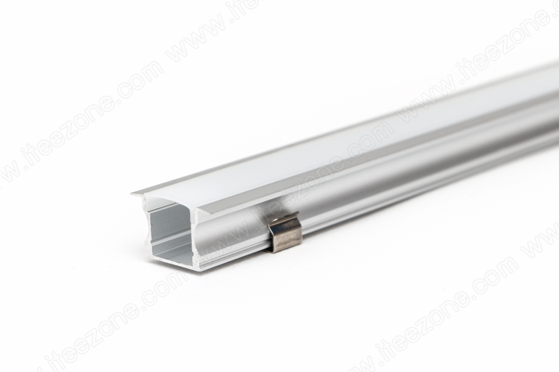 ราคาต่อ 1 เส้น ยาว 1 เมตร ราง U Deep 15mm แบบมีปีก + ฝาอะคริลิค รางไฟ Aluminium Profile รางอลูมิเนียม ใช้กับไฟเส้น LED รางไฟเส้น rail led track โพรไฟล์