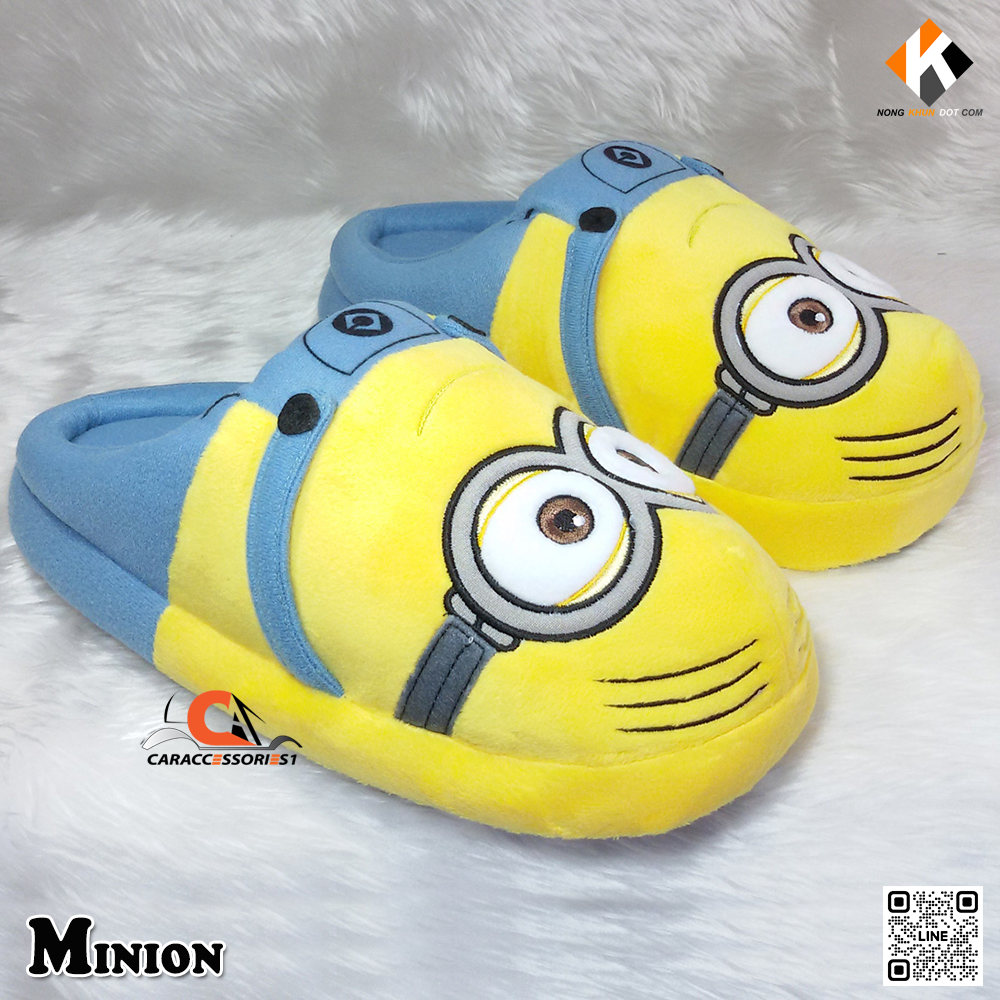 รองเท้าใส่ในบ้านมินเนี่ยนสองตา Minion ลิขสิทธิ์แท้ New arrival!