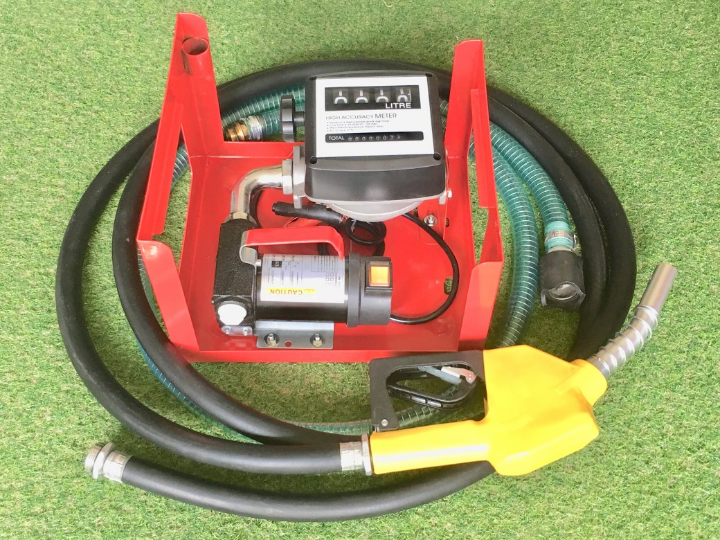 ปั๊มดูดน้ำมันอัตโนมัติ DC12V รุ่น DFCD40 ( มีมิเตอร์ )