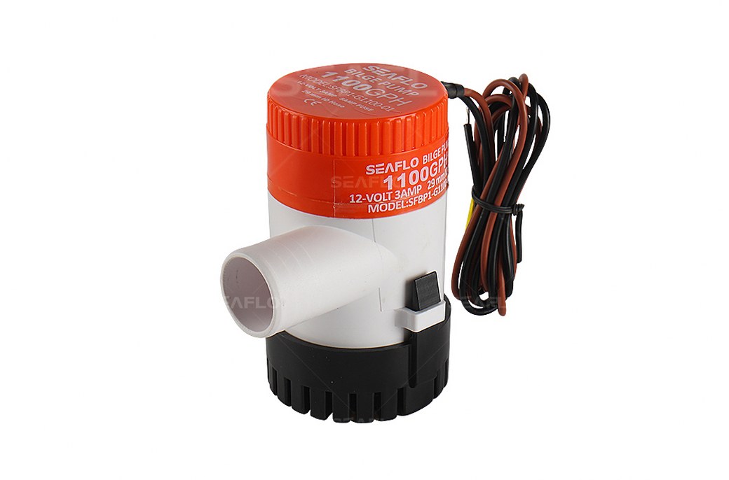 06-1100-GPH-12VDC ปั๊มน้ำโซล่าเซลล์ แบบแช่ 12 โวลต์ 1100-GPH SEAFLO ของแท้!!! ( สินค้าขายดี ) SKU-008