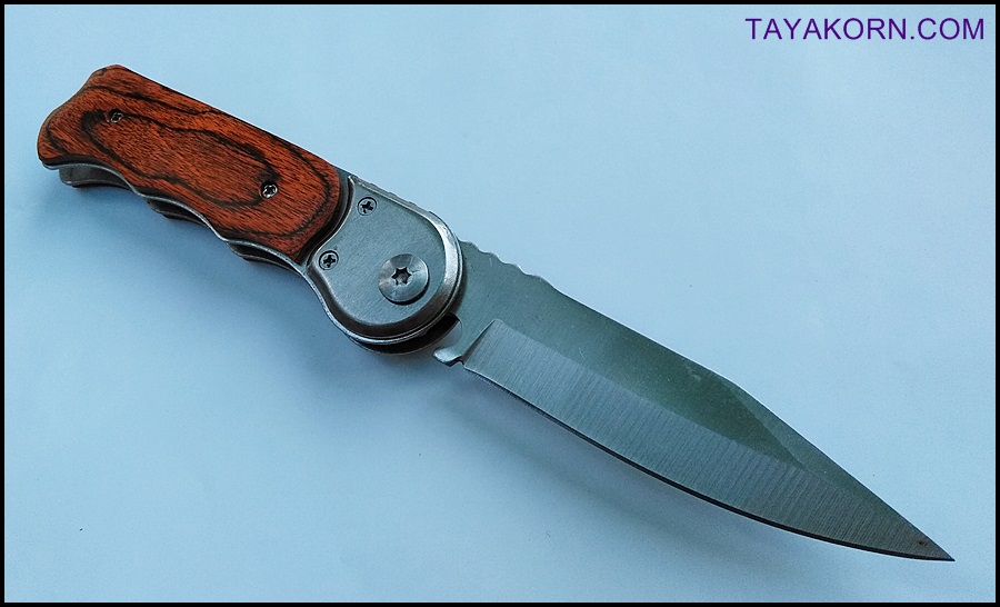 มีดสปริง ไพน์วู้ด แบบซี PineWood C Folding spring Knife TKFD-PW3